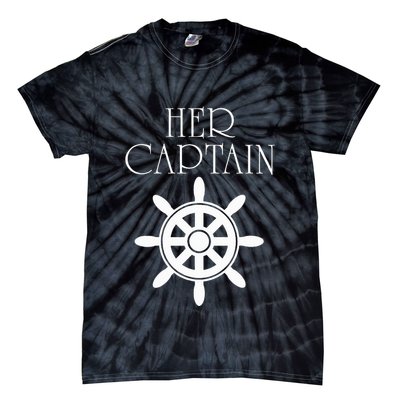 Cruise Her Captain His Anchor Couple Tie-Dye T-Shirt