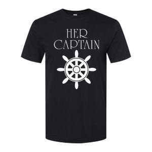 Cruise Her Captain His Anchor Couple Softstyle CVC T-Shirt