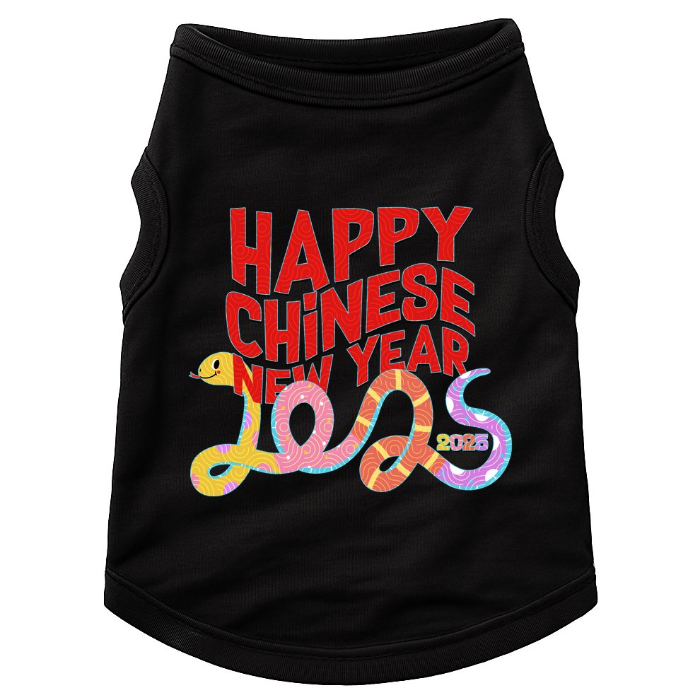Cute Happy Chinese New Year 2025 Year Of The Snake Doggie Tank