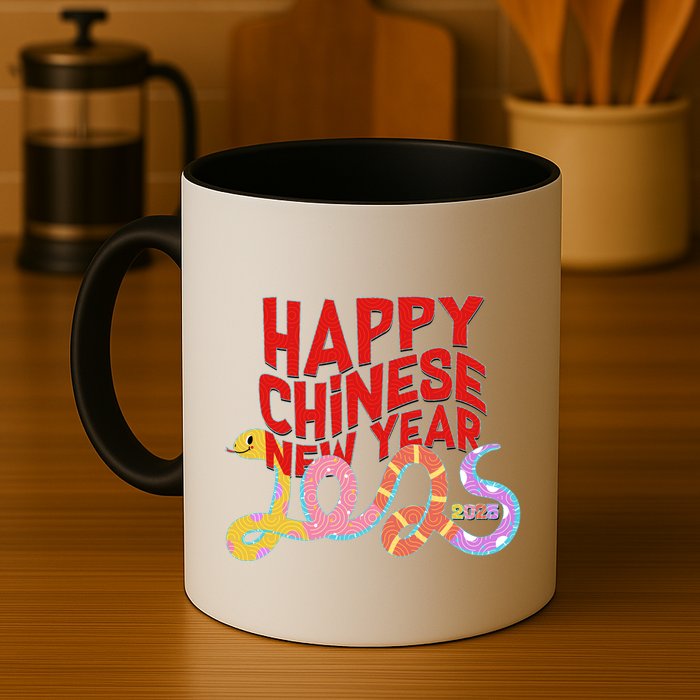 Cute Happy Chinese New Year 2025 Year Of The Snake Mug