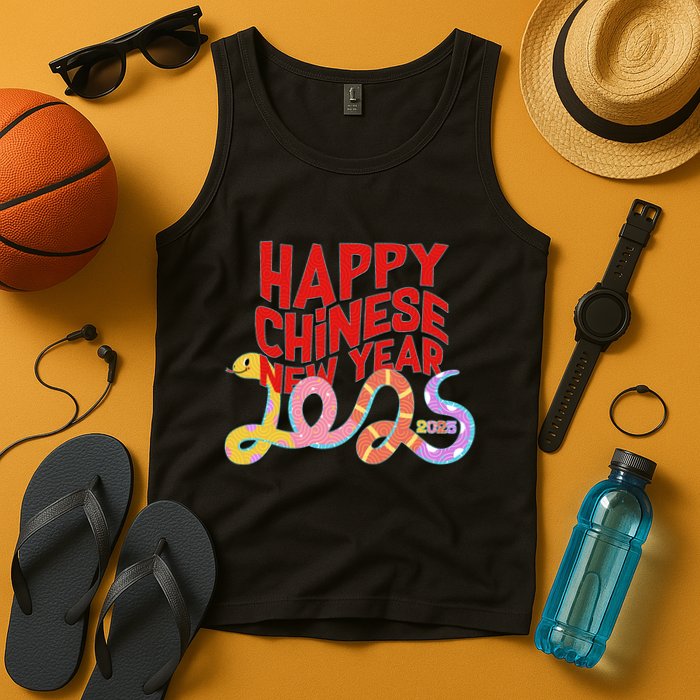 Cute Happy Chinese New Year 2025 Year Of The Snake Tank Top