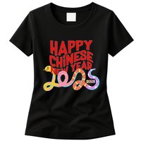 Cute Happy Chinese New Year 2025 Year Of The Snake Womens T-Shirt