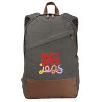 Cute Happy Chinese New Year 2025 Year Of The Snake Cotton Canvas Backpack