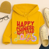 Cute Happy Chinese New Year 2025 Year Of The Snake Hoodie