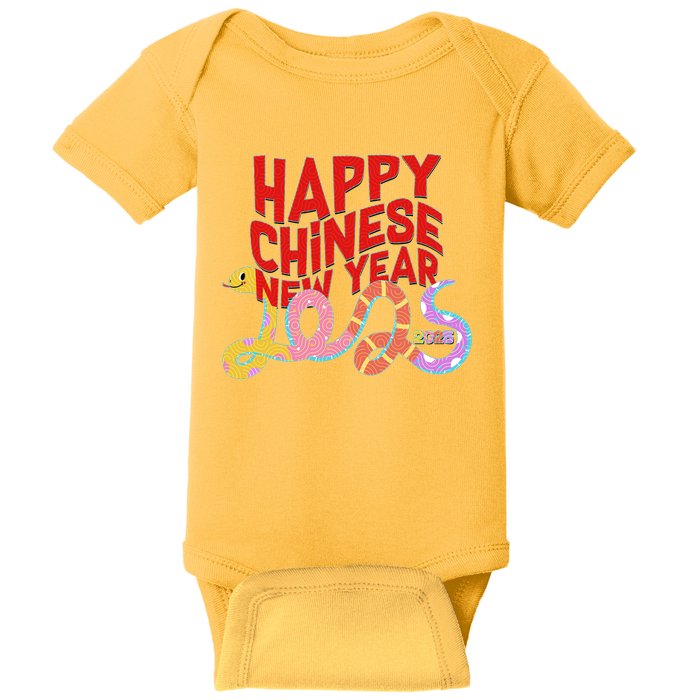 Cute Happy Chinese New Year 2025 Year Of The Snake Baby Bodysuit