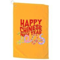 Cute Happy Chinese New Year 2025 Year Of The Snake Golf Towel