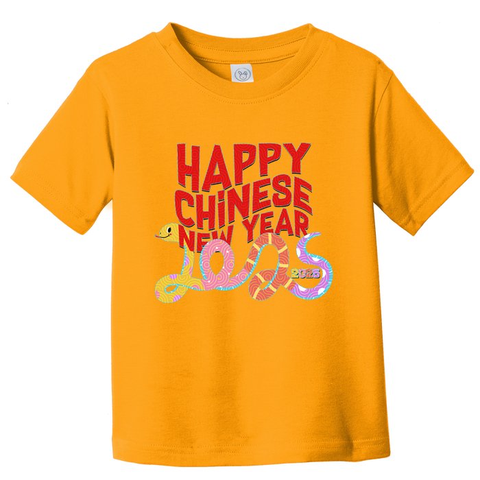Cute Happy Chinese New Year 2025 Year Of The Snake Toddler T-Shirt