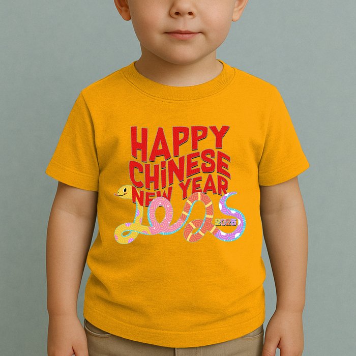 Cute Happy Chinese New Year 2025 Year Of The Snake Toddler T-Shirt