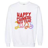 Cute Happy Chinese New Year 2025 Year Of The Snake Garment-Dyed Sweatshirt