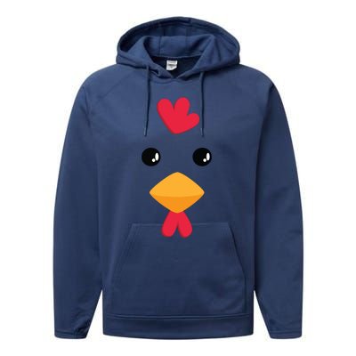 Chicken Halloween Costume Performance Fleece Hoodie