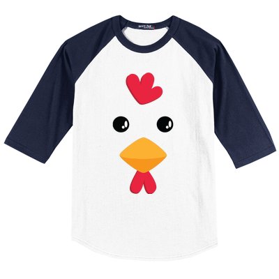 Chicken Halloween Costume Baseball Sleeve Shirt