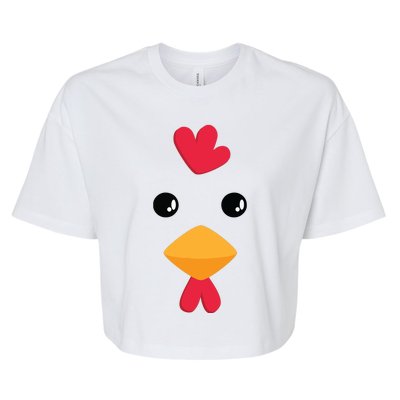 Chicken Halloween Costume Bella+Canvas Jersey Crop Tee