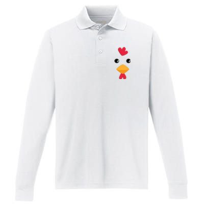 Chicken Halloween Costume Performance Long Sleeve Polo