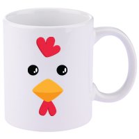 Chicken Halloween Costume 11oz C Handle Ceramic Mug