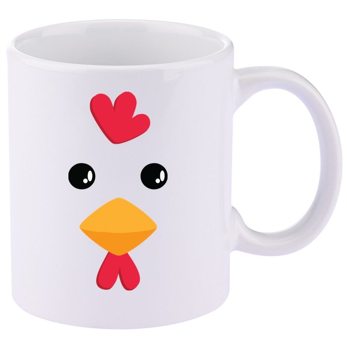 Chicken Halloween Costume 11oz C Handle Ceramic Mug