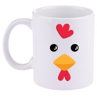 Chicken Halloween Costume 11oz C Handle Ceramic Mug