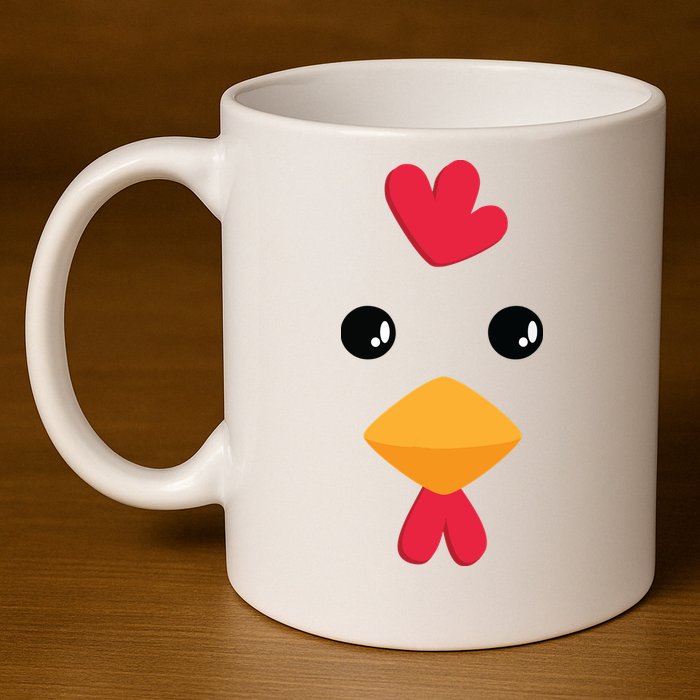 Chicken Halloween Costume 11oz C Handle Ceramic Mug