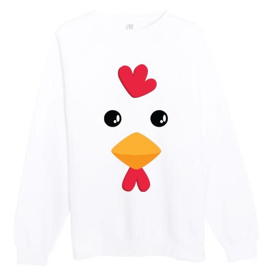 Chicken Halloween Costume Premium Crewneck Sweatshirt