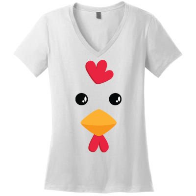 Chicken Halloween Costume Women's V-Neck T-Shirt