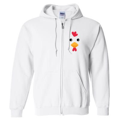 Chicken Halloween Costume Full Zip Hoodie