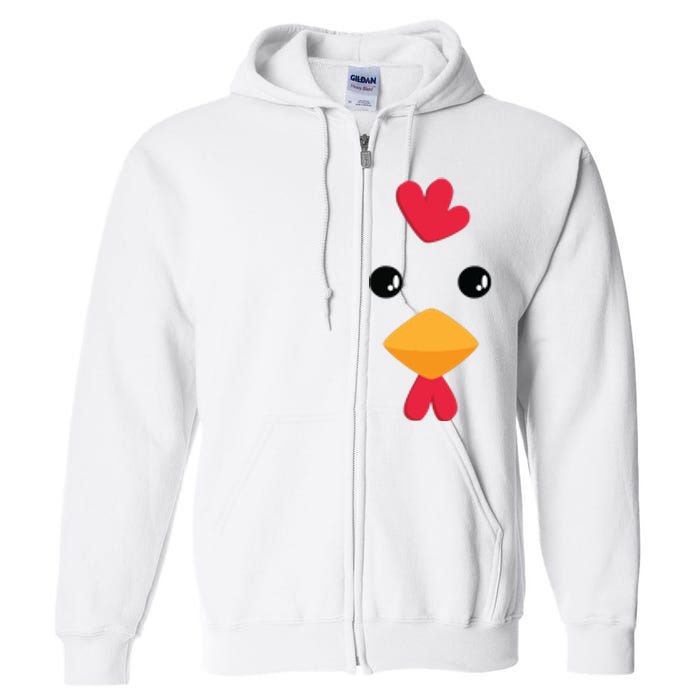 Chicken Halloween Costume Full Zip Hoodie