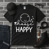 Choose Happy Cute Smile Face Tall T-Shirt