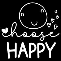 Choose Happy Cute Smile Face Drawstring Bag