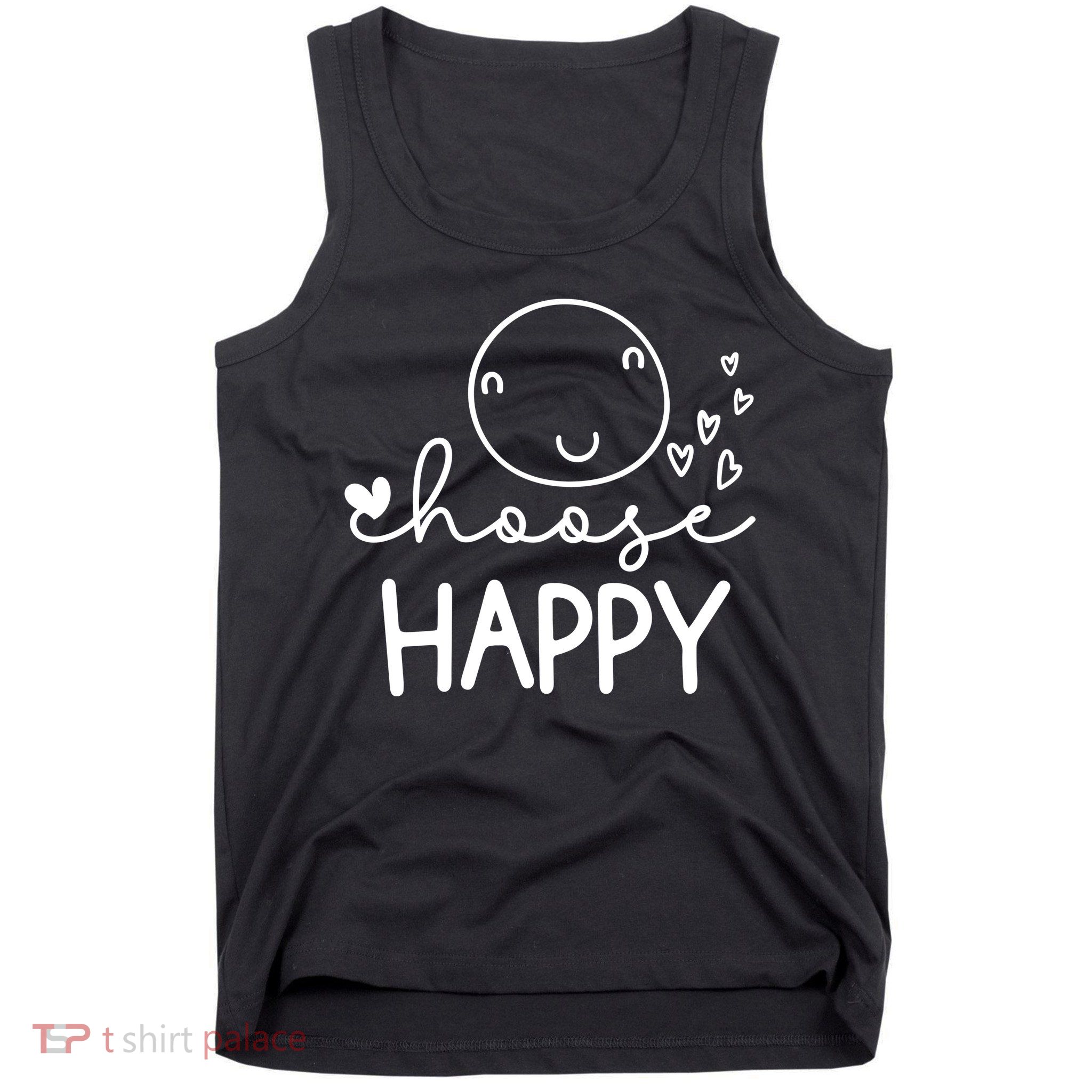 Choose Happy Cute Smile Face Tank Top