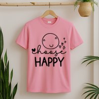 Choose Happy Cute Smile Face T-Shirt