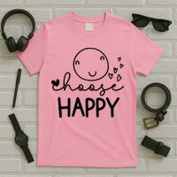 Choose Happy Cute Smile Face T-Shirt