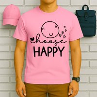Choose Happy Cute Smile Face T-Shirt
