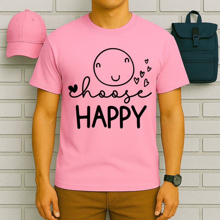 Choose Happy Cute Smile Face T-Shirt