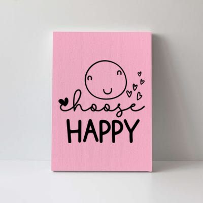 Choose Happy Cute Smile Face Canvas