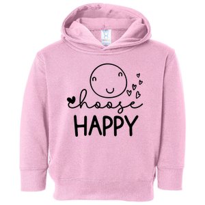 Choose Happy Cute Smile Face Toddler Hoodie