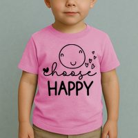 Choose Happy Cute Smile Face Toddler T-Shirt