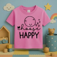 Choose Happy Cute Smile Face Toddler T-Shirt