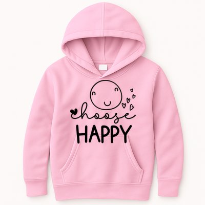 Choose Happy Cute Smile Face Kids Hoodie