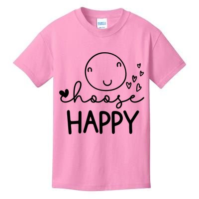 Choose Happy Cute Smile Face Kids T-Shirt