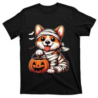 Cute Halloween Costume Welsh Corgi Mummy Dog Lover T-Shirt