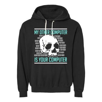 Cyber Hacker Computer Security Expert Cybersecurity Garment-Dyed Fleece Hoodie