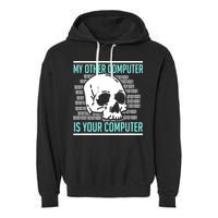 Cyber Hacker Computer Security Expert Cybersecurity Garment-Dyed Fleece Hoodie