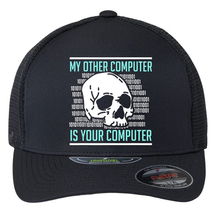 Cyber Hacker Computer Security Expert Cybersecurity Flexfit Unipanel Trucker Cap
