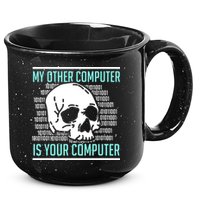 Cyber Hacker Computer Security Expert Cybersecurity 15oz Campfire Ceramic Mug