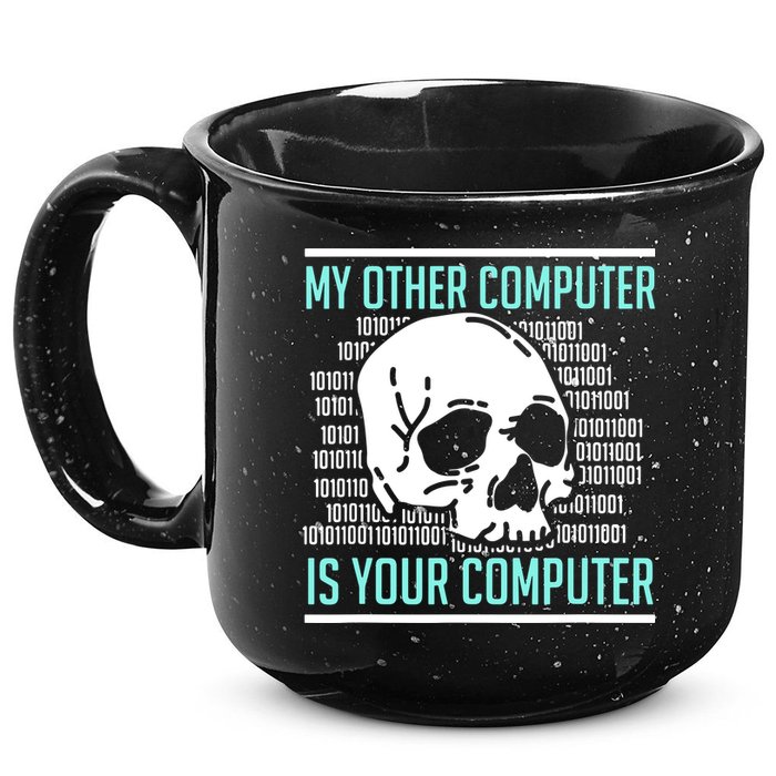 Cyber Hacker Computer Security Expert Cybersecurity 15oz Campfire Ceramic Mug