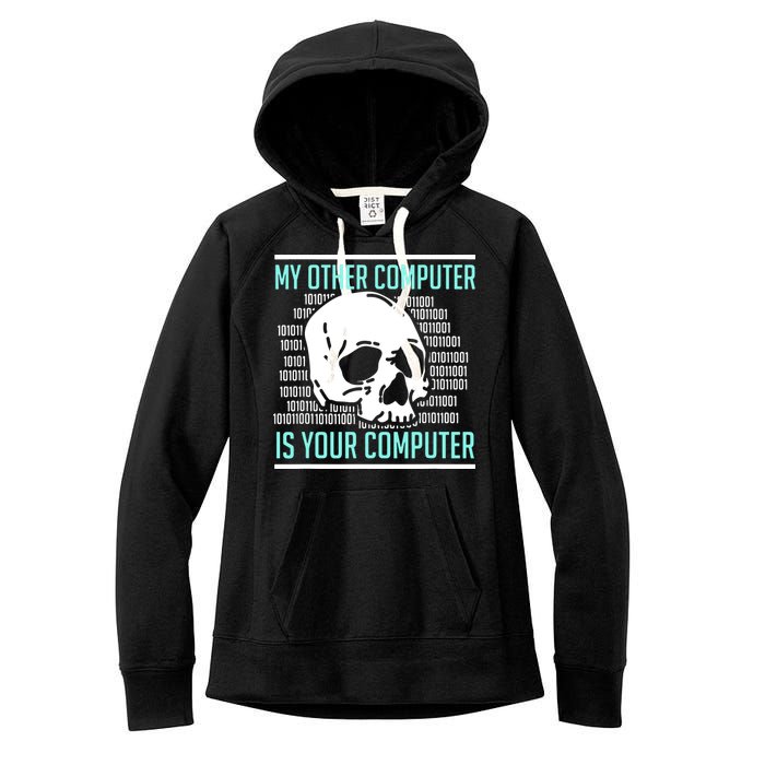 Cyber Hacker Computer Security Expert Cybersecurity Women's Fleece Hoodie