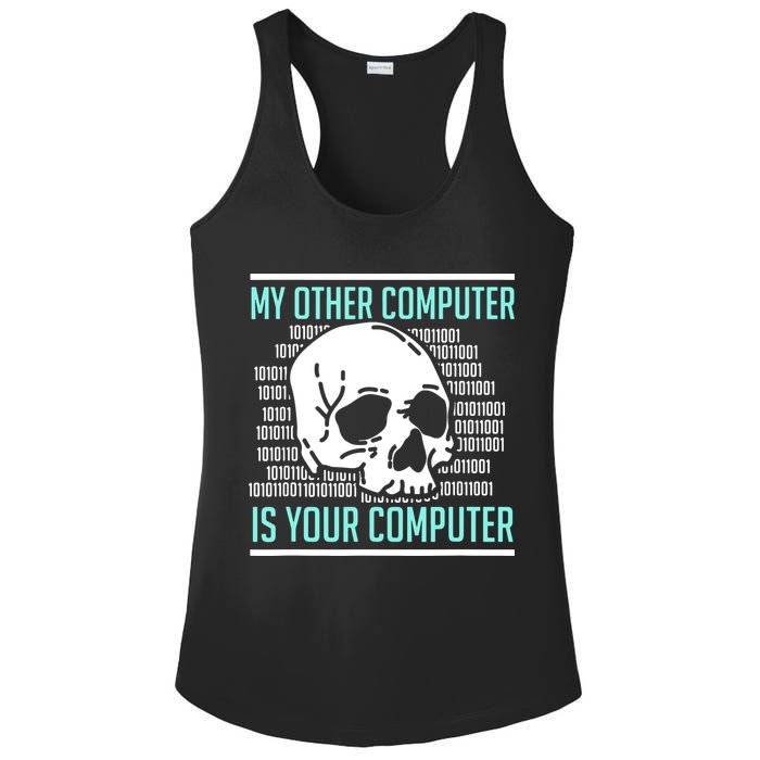 Cyber Hacker Computer Security Expert Cybersecurity Ladies PosiCharge Competitor Racerback Tank