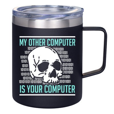 Cyber Hacker Computer Security Expert Cybersecurity 12oz Stainless Steel Coffee Mug