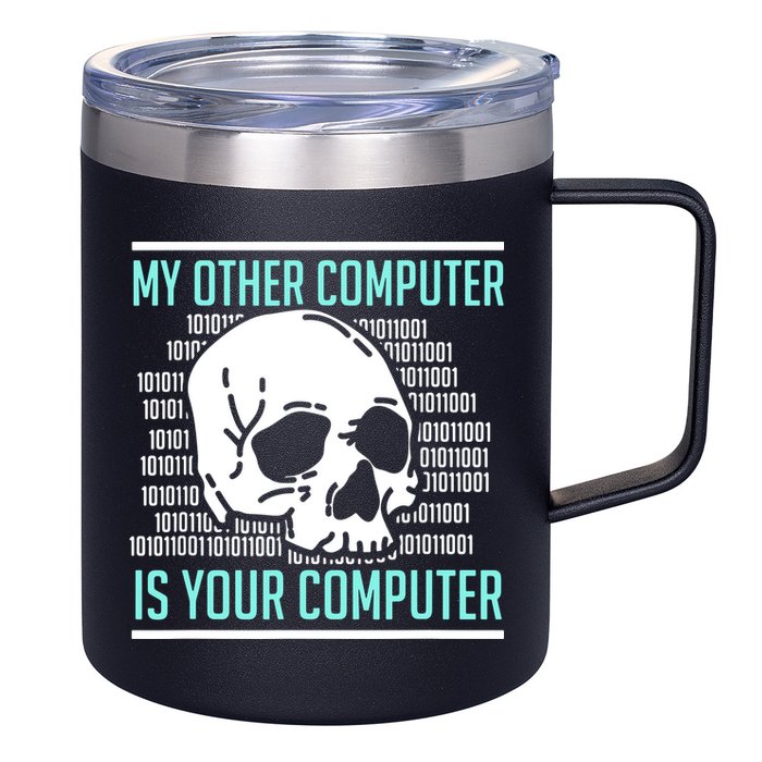 Cyber Hacker Computer Security Expert Cybersecurity 12oz Stainless Steel Coffee Mug