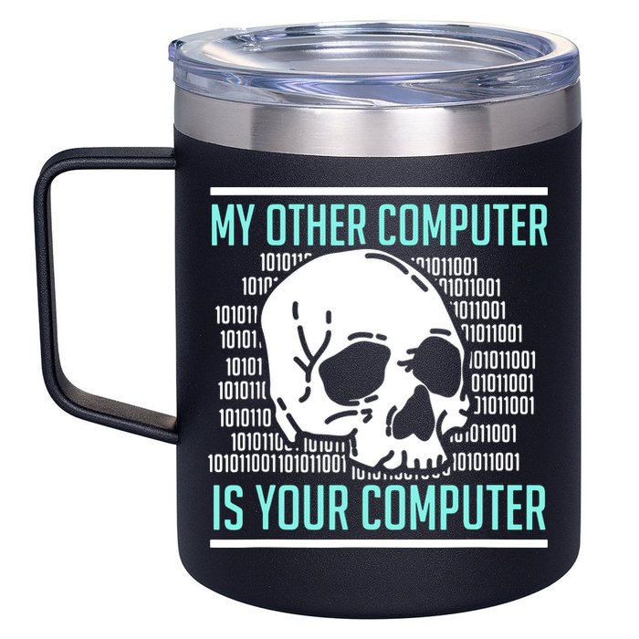 Cyber Hacker Computer Security Expert Cybersecurity 12oz Stainless Steel Coffee Mug