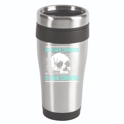Cyber Hacker Computer Security Expert Cybersecurity 16oz Travel Tumbler